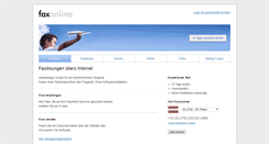 Desktop Screenshot of faxonline.at