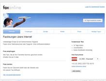 Tablet Screenshot of faxonline.at