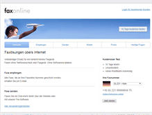 Tablet Screenshot of faxonline.de